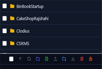NebulaSSH SFTP file manager browsing remote directories with drag-and-drop upload